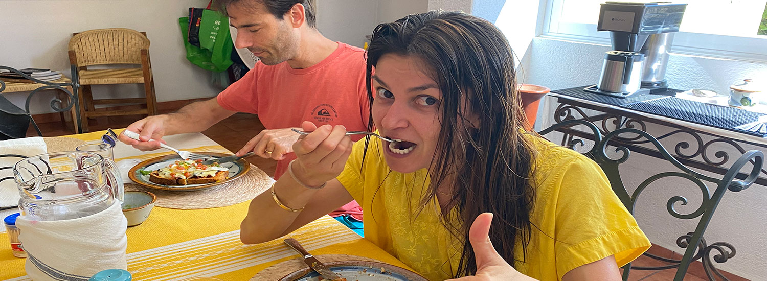 breakfast at one of the best places to stay in puerto escondido